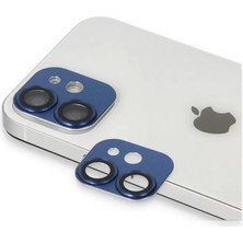 Aesco Apple iPhone 11 Pers Alüminyum Kamera Lens - Lacivert