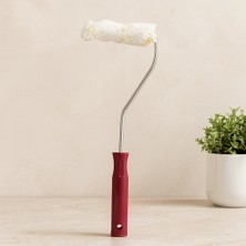 Aesco 10 cm Saten Parmak Boya Rulosu (Saplı)