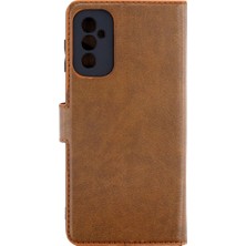 Aesco Samsung Galaxy M52 5g Kılıf Trend S Plus Kapaklı Kılıf - Taba