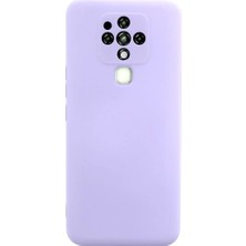 Aesco Tecno Camon 16 Kılıf Nano Içi Kadife Silikon - Lila