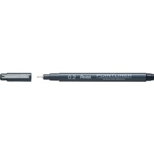 Pentel Fiber Uçlu Yazı Kalemi İnce Uç 0,2 Mm (12 Li Paket) S20P-2A