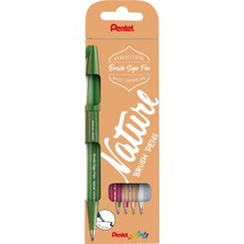 Pentel Sing Pen Brush 4 Renk Blister (D2X-E2X-N2X-B2X)