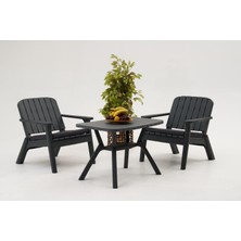 Divona Home Silva Yüksek Sehpalı Bahçe Balkon Bistro Set