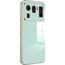 Aesco Xiaomi Mi 11 Ultra Kılıf Volet Silikon - Açık Yeşil