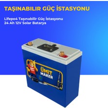Ümit Maker Lifepo4 Taşınabilir Güç Istasyonu 24 Ah 12V Solar Batarya
