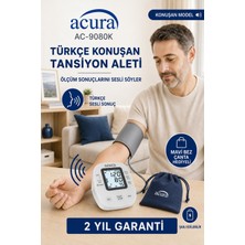 Acura 9080K Koldan Tansiyon Aleti Türkiye Menşeli Dijital Konuşan Model 22-36 cm Manşet