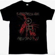 Tarzsokak Eınstürzende Neubauten Rıchterskala'87 New Black T-Shırt Ön Baskılı