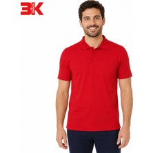 3k Mağaza Kırmızı Polo Yalka Tshirt