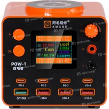 Kızılelma Teknik Amaoe Pow-1 210W Çok Fonksiyonlu Masaüstü Şarj Cihazı, Entegre Güç Kaynağı ve Kablosuz Şarj Özelliği