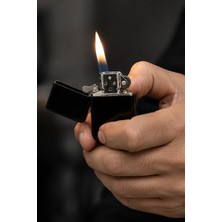 Ciyu Ticaret Siyah Metal Çakmak Özel Kutusu Ile Efsane Bir Hediyelik (Hediye Paketi Yapılır)