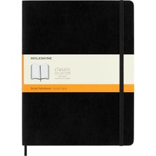 Moleskine Çizgili Siyah Defter Xl Boy Yumuşak Kapak