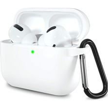 URUCHI Uruchı Airpods Pro 1. ile Uyumlu Ince ve Hafif Silikon Kılıf, Yumuşak Esnek Tasarım, Anahtarlıklı, K