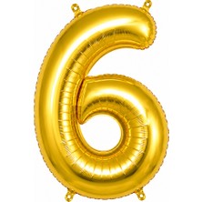 Cansüs Can Süs Gold Folyo Balon Rakam-6