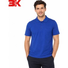 3k Mağaza Mavi Polo Yaka Tshirt