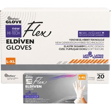 Reflex Flex Eldiven Tek Kullanımlık TPE Pudrasız Krem Eldiven 100'lü Kutu x 20