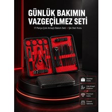 Aesco 17 Parçalık Profesyonel Manikür Seti – Paslanmaz Çelik Yeni Nesil