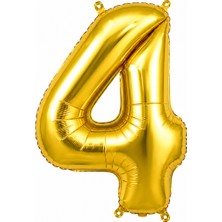 Cansüs Can Süs Gold Folyo Balon Rakam-4