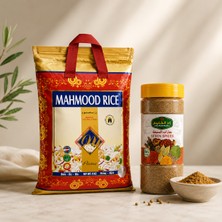 Mahmood Rice Basmati 1121 Pirinç 4 kg + Zad Alkhaleej Yedi Baharat Karışımı Ekonomik Set