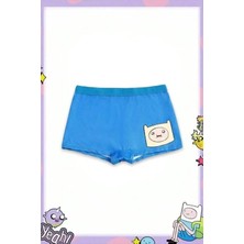 Balina Mavi Adventure Time Finn Y2K Mini Şort