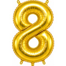 Cansüs Can Süs Gold Folyo Balon Rakam-8