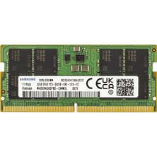 Samsung 32GB Ddr5 5600MHZ Ram PC5-44800 CL46 Sodımm 2rx8 1.1V 262 Pin M425R4GA3PB0-CWM