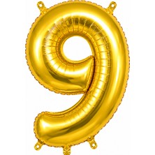 Cansüs Can Süs Gold Folyo Balon Rakam-9