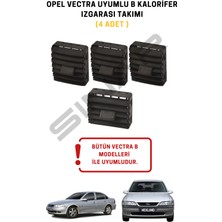 Muga Opel Vectra B Kalorifer Havalandırma Izgarası Takımı Siyah 4 Adet