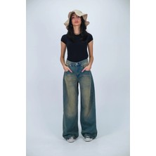 Balina Superbaggy Tint Yıkamalı Mavi Retro Baggy Jean