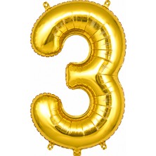 Cansüs Can Süs Gold Folyo Balon Rakam-3