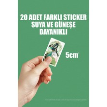 Zipzap Nefer Genshin Impact Anime Gacha Yapışkanlı Folyo Sticker Paketi (20 Adet)