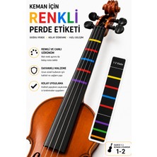 Happypotam 1\2 Keman-Nota-Etiket-Kolay Öğrenme-Sticker-Klavye-Çıkartma-Violin-Keman Aksesuar