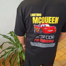Balina Siyah Cars Lightning Mcqueen I'm Lightning Unisex T-Shirt