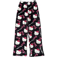 Balina Siyah Peluş Hello Kitty Pijama