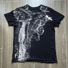 Balina Siyah Vintage Angel Affaction Cyber Grunge Unisex T-Shirt