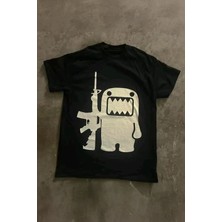 Balina Siyah Domo Kun Gun Y2K Unisex T-Shirt