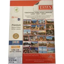 Tanex TW-2008 99,1X67,7MM Laser Etiket 100 Lü Paket