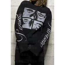 Balina Siyah Paraesite Collage Y2K Unisex Sweatshirt