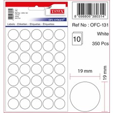 Tanex OFC-131 Beyaz Ofis Etiketi 10 Lu Paket