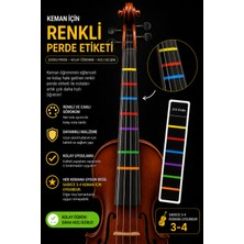 Happypotam 3\4 Keman-Nota-Etiket-Kolay Öğrenme-Sticker-Klavye-Çıkartma-Violin-Keman Aksesuar