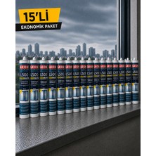 Leon Premium *15 Adet* Yağmura Dayanıklı Silikonize Mastik 280 ml