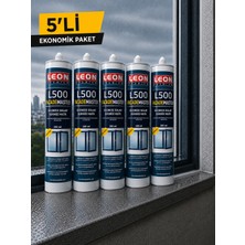 Leon Premium *5 Adet* Yağmura Dayanıklı Silikonize Mastik 280 ml