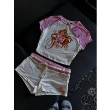 Balina Flora Dream Pembe Şortlu Takım