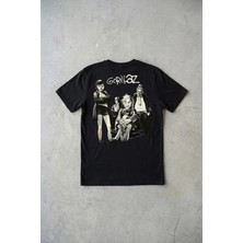 Balina Siyah Gorilaz Unisex Y2K T-Shirt