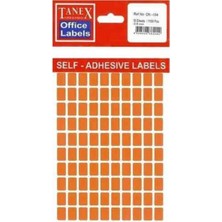 Tanex OFC-116 Flo Kirmizi Ofis Etiketi 5li Paket