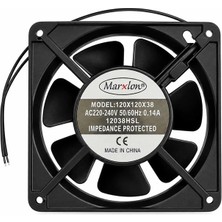 Marxlow 120X120X38MM 12CM 38MM 0.14A 220V Ac 2p Fan