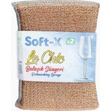 Soft-X Le Chic Telli Bulaşık Süngeri 2 Li Eko Paket