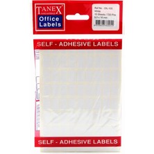 Tanex OFC-105 Beyaz Ofis Etiketi 10LU Paket