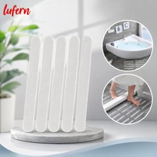 Lufern Güçlü Yapışkanlı 6'lı Kaydırmaz Bant Seti 2X38 cm Nemli Alanlar Için Banyo Duş Merdiven Islak Kaygan