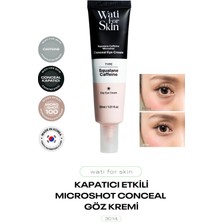 Kapatıcı Etkili, Skualen ve Kafein Içeren Mikro Iğneli Göz Kremi Wati For Skin Eye Cream 30 ml