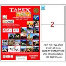 Tanex TW-2102 210X148,5MM Laser Etiket